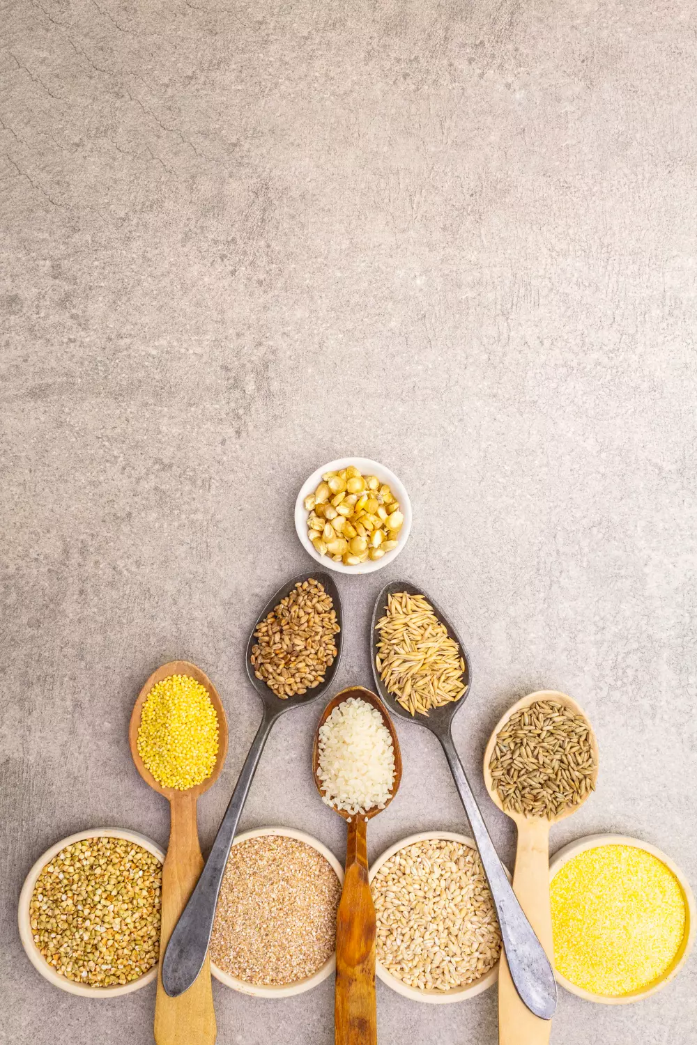 Asortyment organicznych zboz