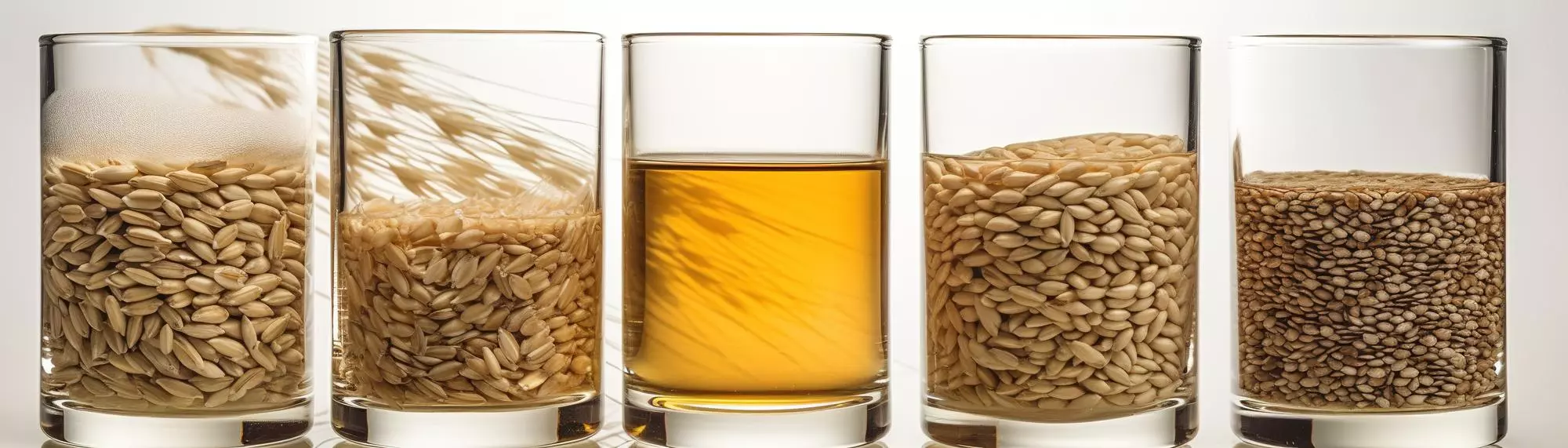 Szklanki z nasionami